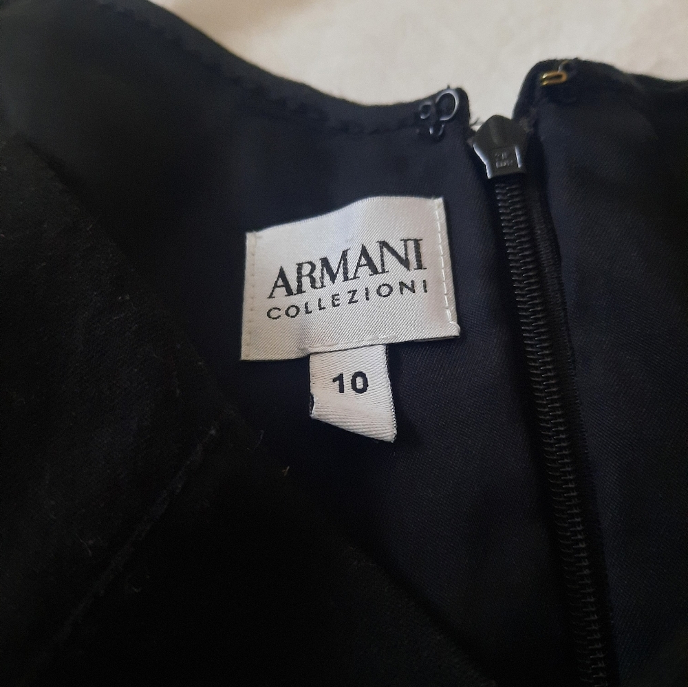 Armani Collezioni black business wear dress in a size 10